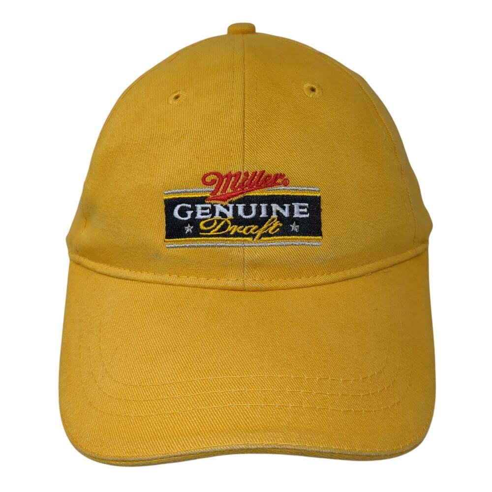 Miller Genuine Draft Strapback Baseball Cap Yellow OS ACME Merchandise & Apparel